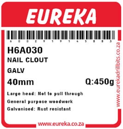 H6A030 - Clout Nail -H6A030_label_T
